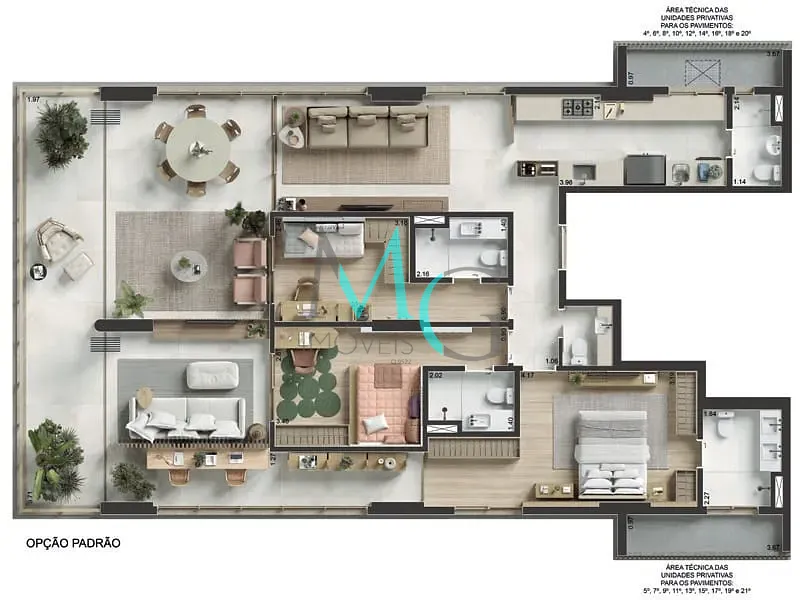 Apartamento, 3 quartos, 167 m² - Foto 22