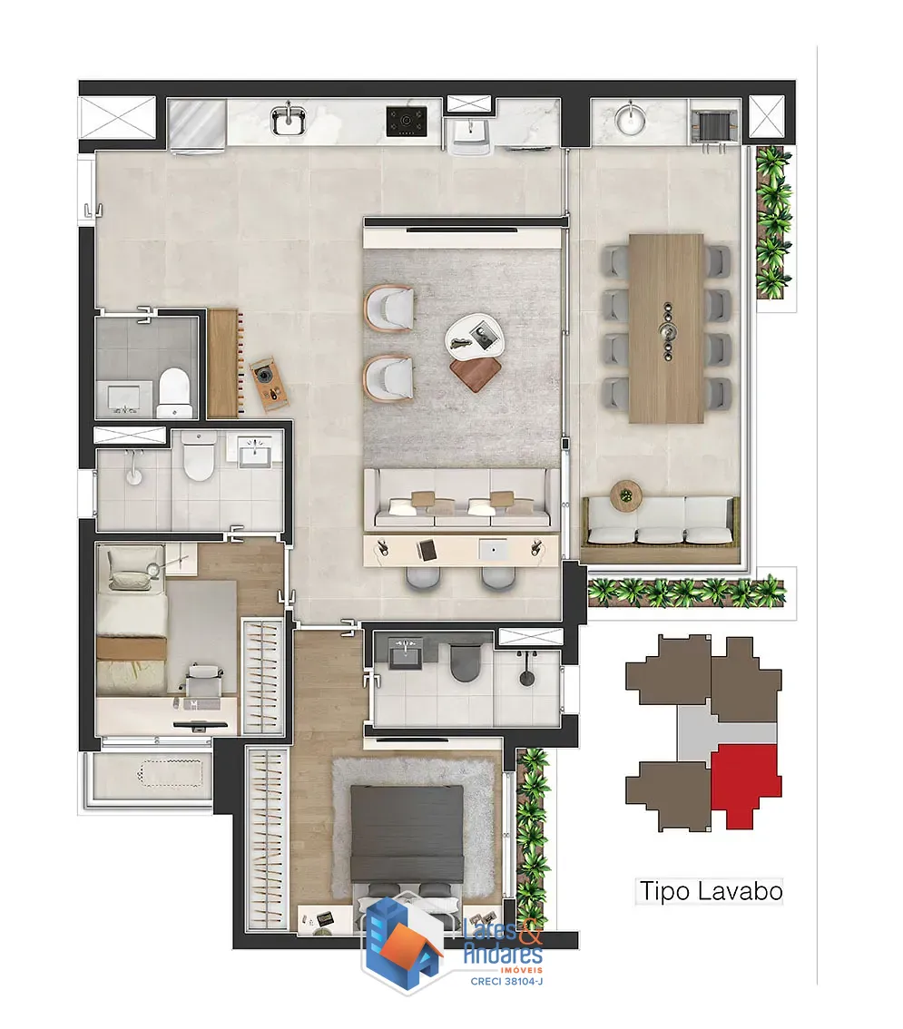 Apartamento, 3 quartos, 143 m² - Foto 31
