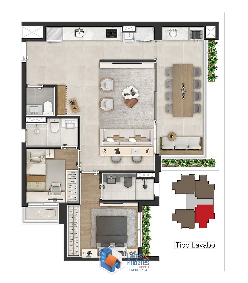 Apartamento, 3 quartos, 81 m² - Foto 31