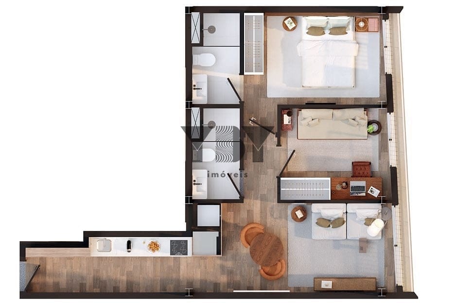 Cobertura à venda com 2 quartos, 75m² - Foto 12