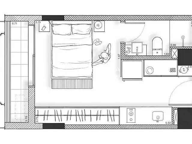 Studio 1 quarto e 1 banheiro, à venda, no bairro Pinheiros em São Paulo
