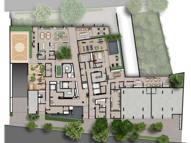 Planta do Studio - Studio à venda 1 Quarto 30.2M² Sumarezinho São Paulo - SP | Eleva Harmonia - NR | Correteria Imóveis