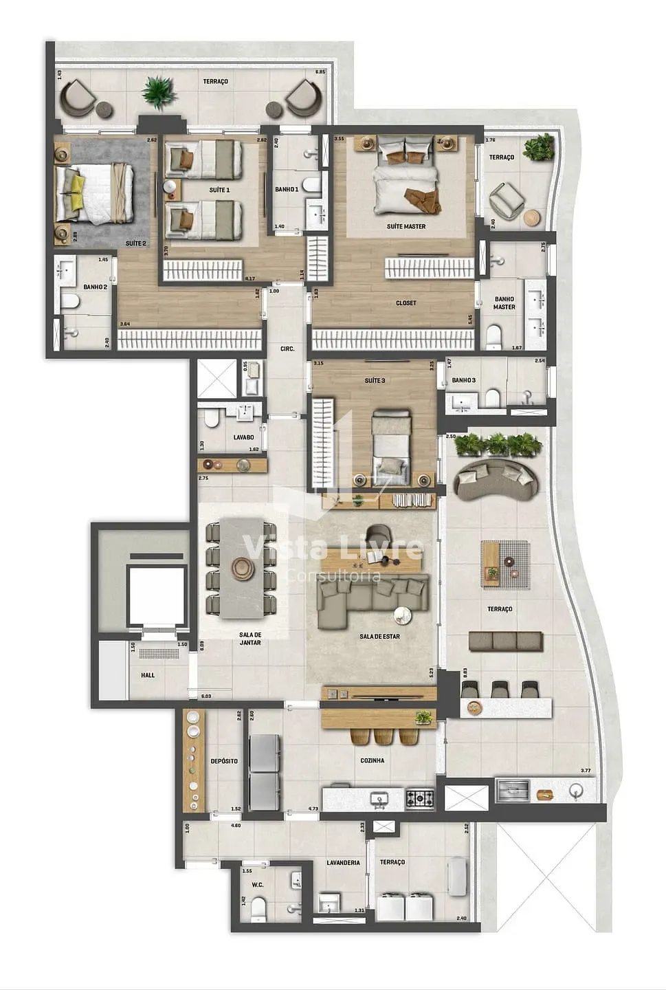 Apartamento, 4 quartos, 222 m² - Foto 21