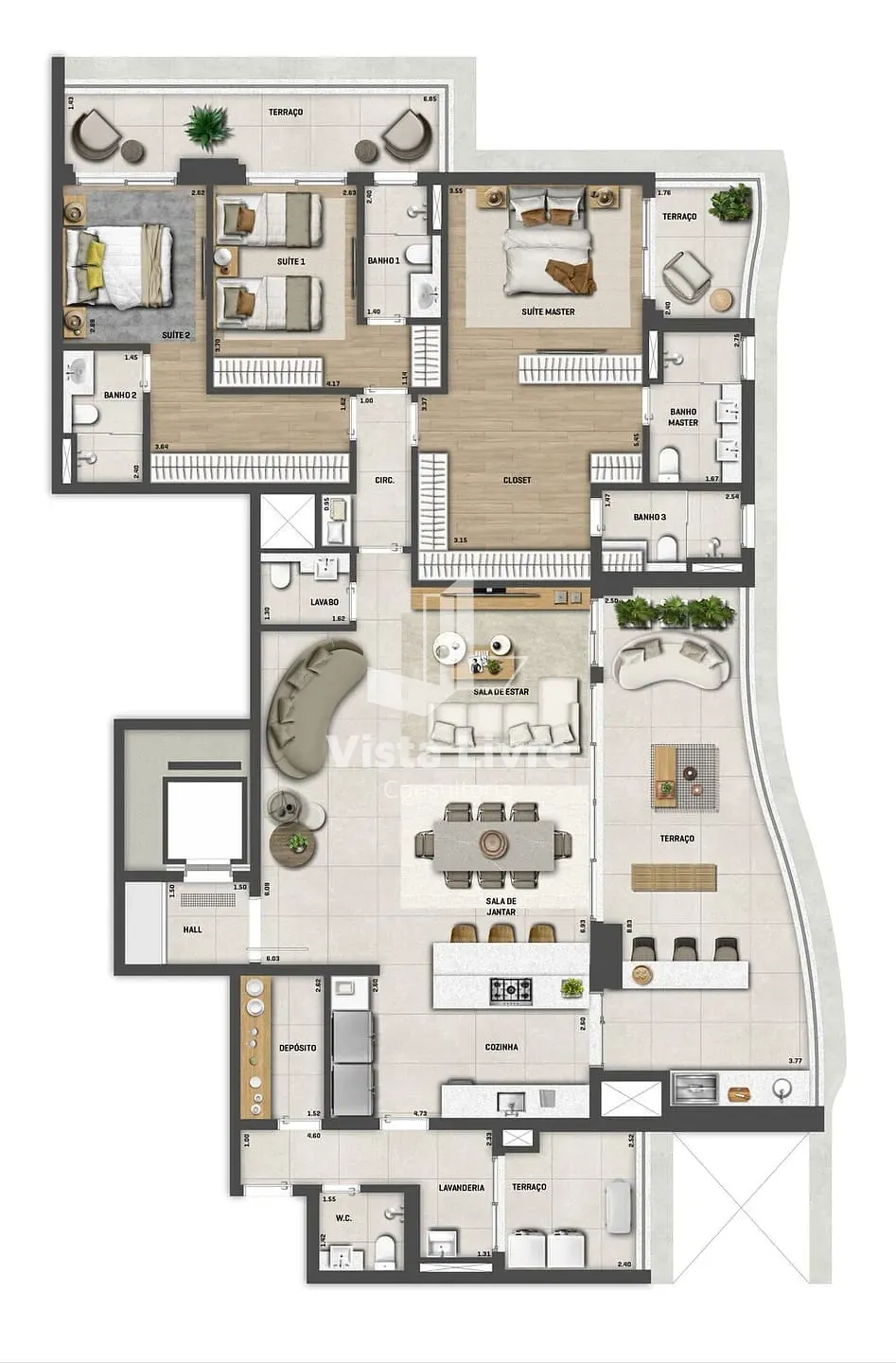 Cobertura, 4 quartos, 435 m² - Foto 22