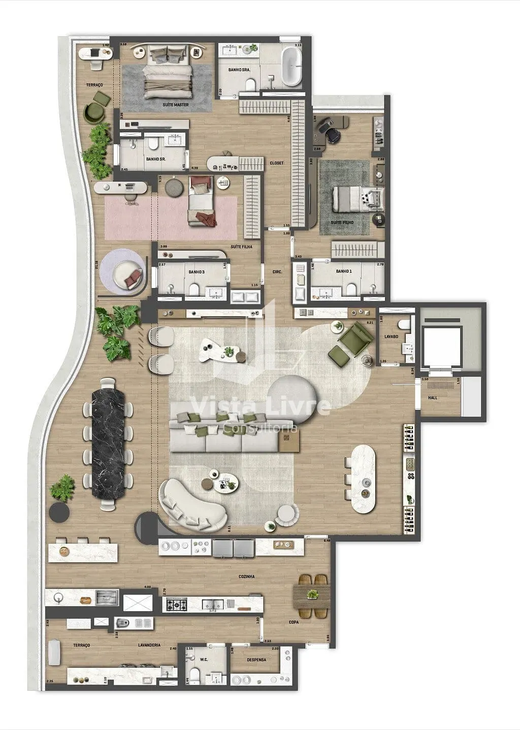 Cobertura, 4 quartos, 435 m² - Foto 24