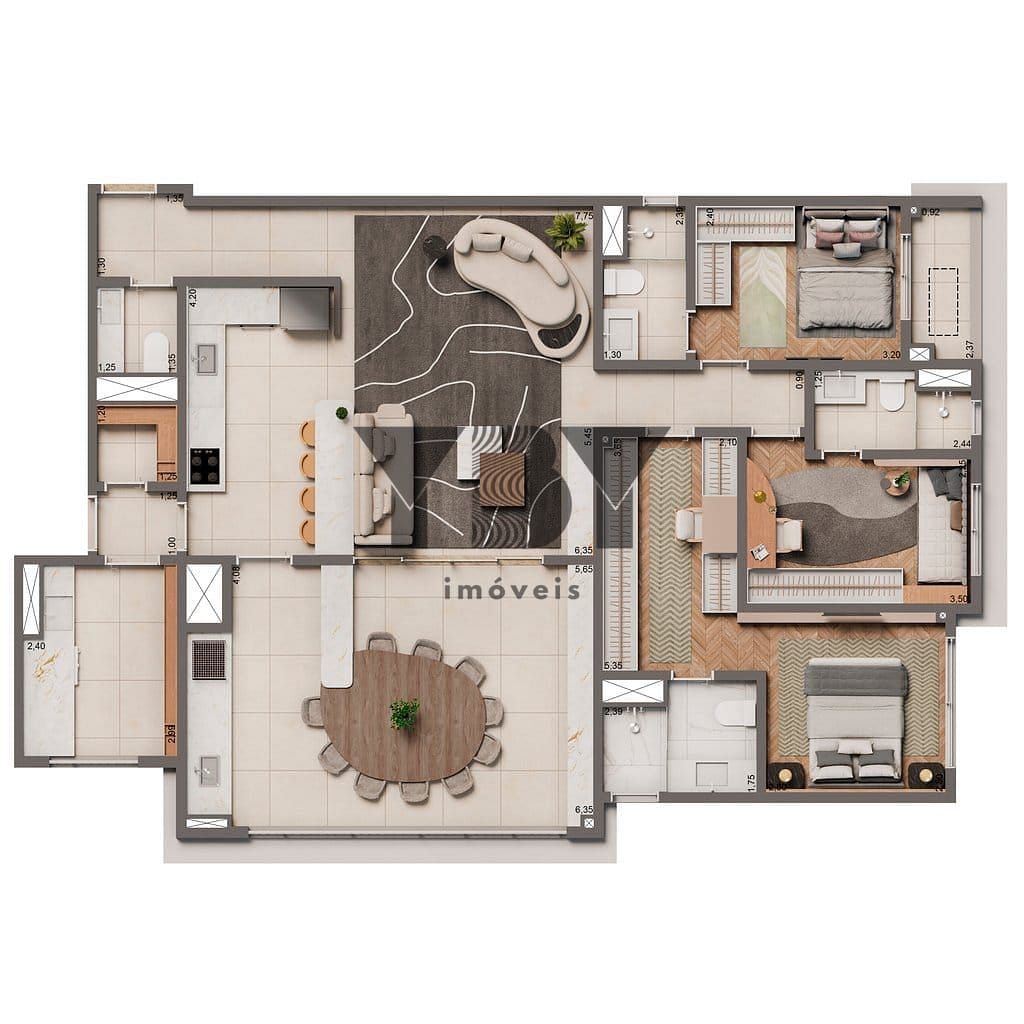 Apartamento, 3 quartos, 135 m² - Foto 19