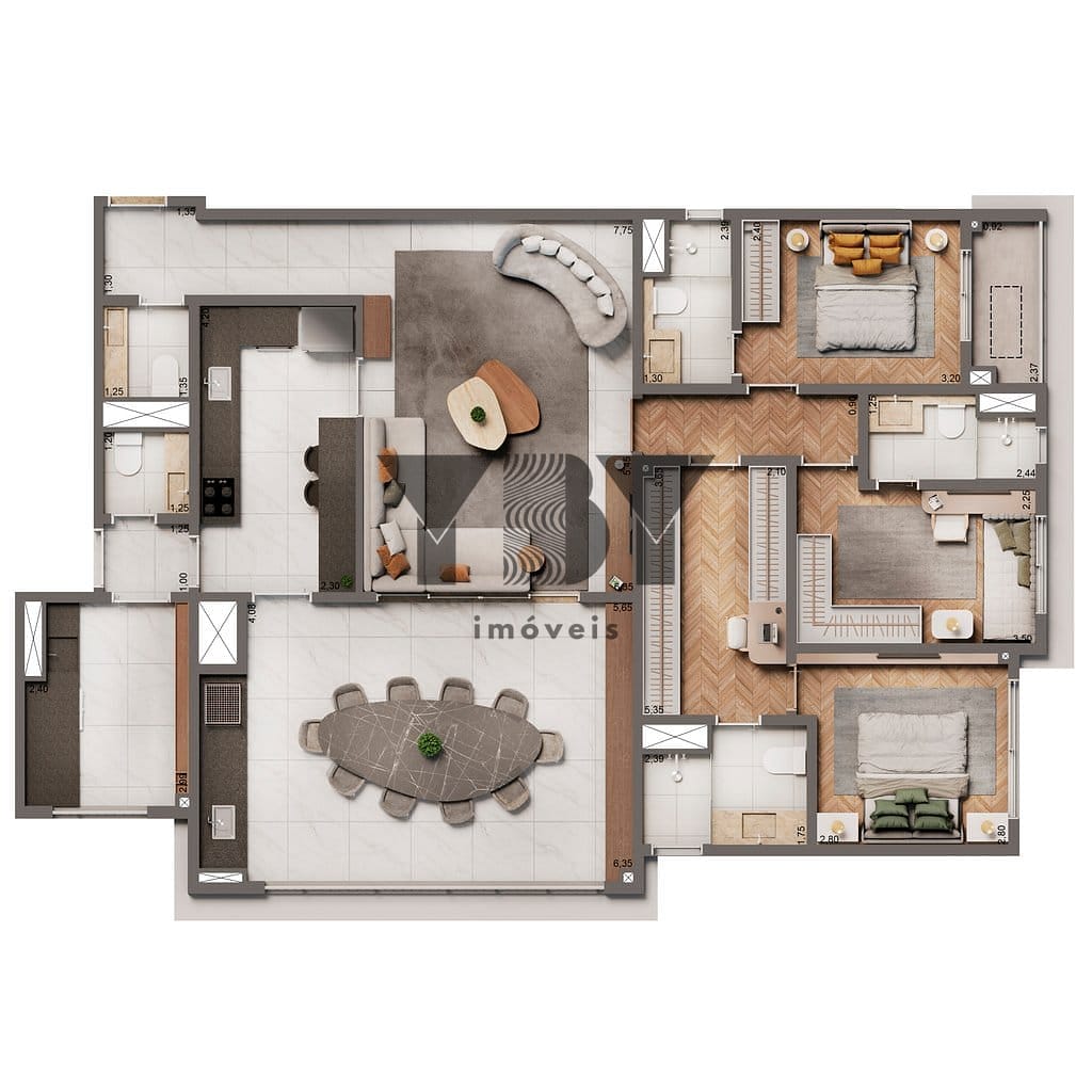 Apartamento, 3 quartos, 135 m² - Foto 20