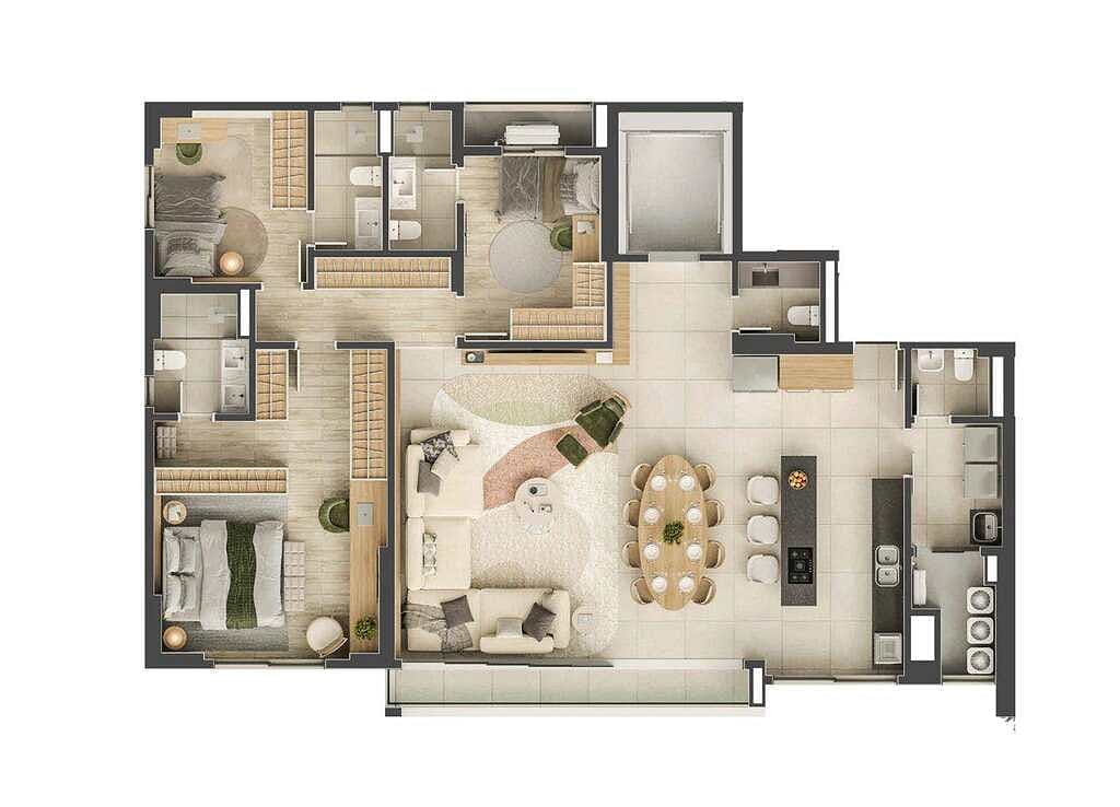 Apartamento, 3 quartos, 151 m² - Foto 57