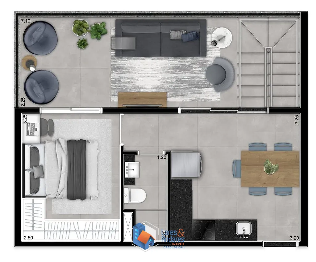 Apartamento, 1 quarto, 52 m² - Foto 12