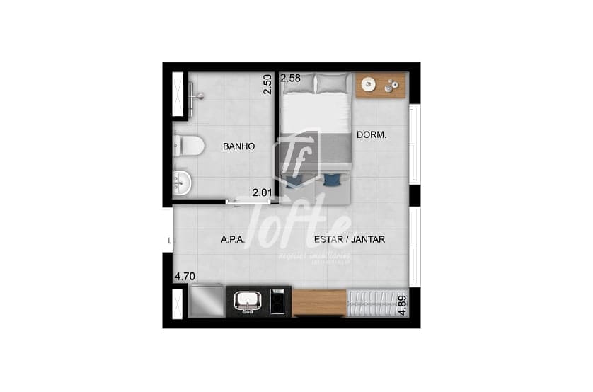 Apartamento, 1 quarto, 40 m² - Foto 8