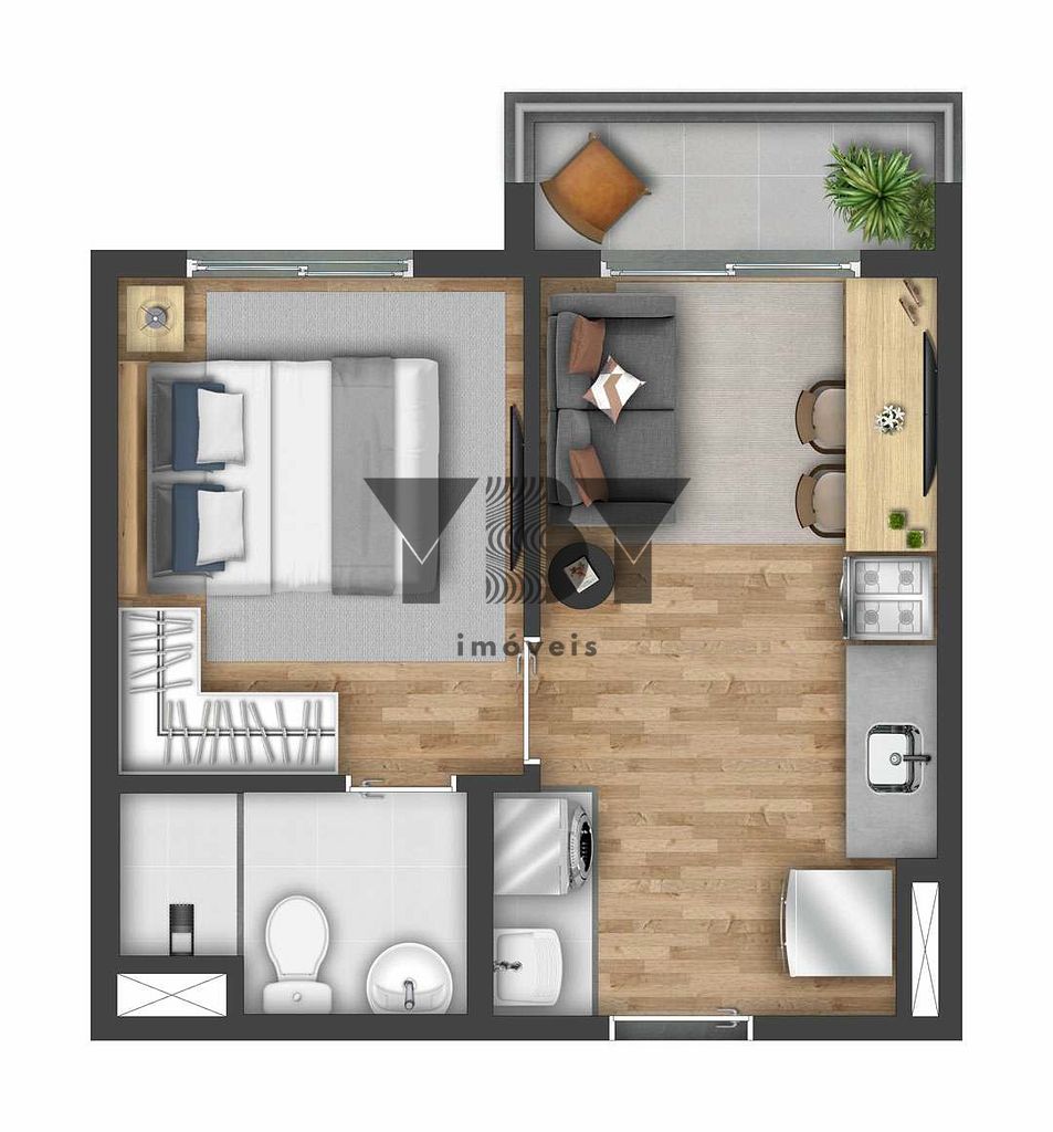 Apartamento à venda com 1 quarto, 26m² - Foto 23
