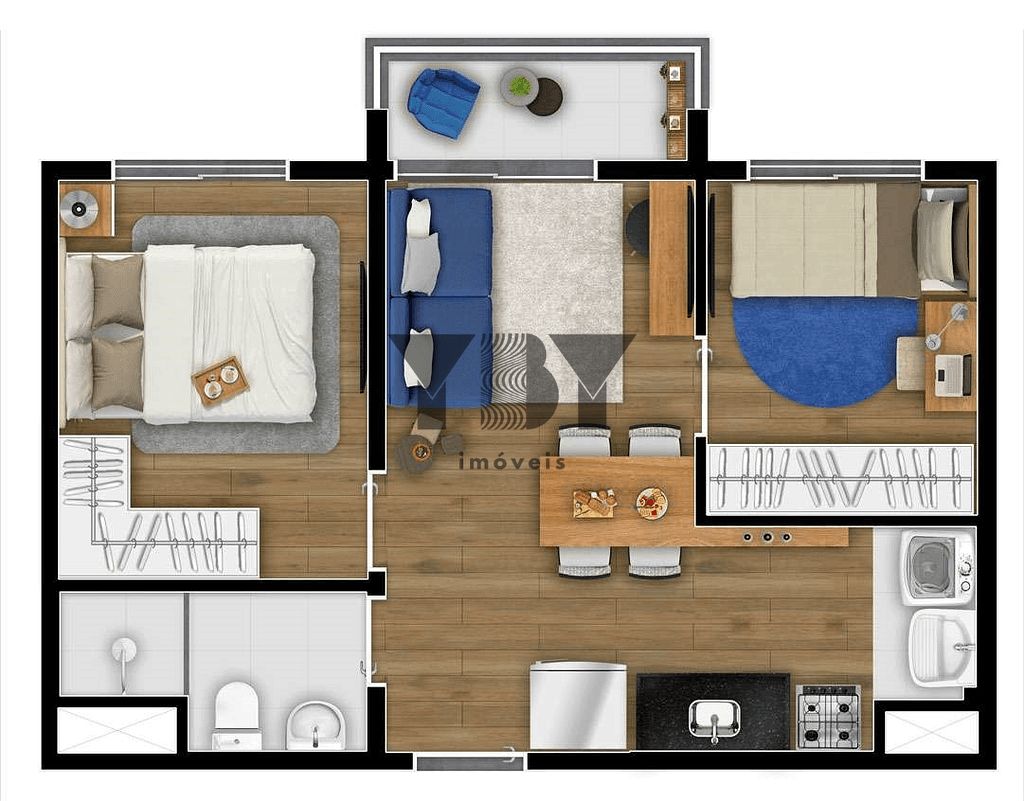 Apartamento à venda com 1 quarto, 26m² - Foto 24