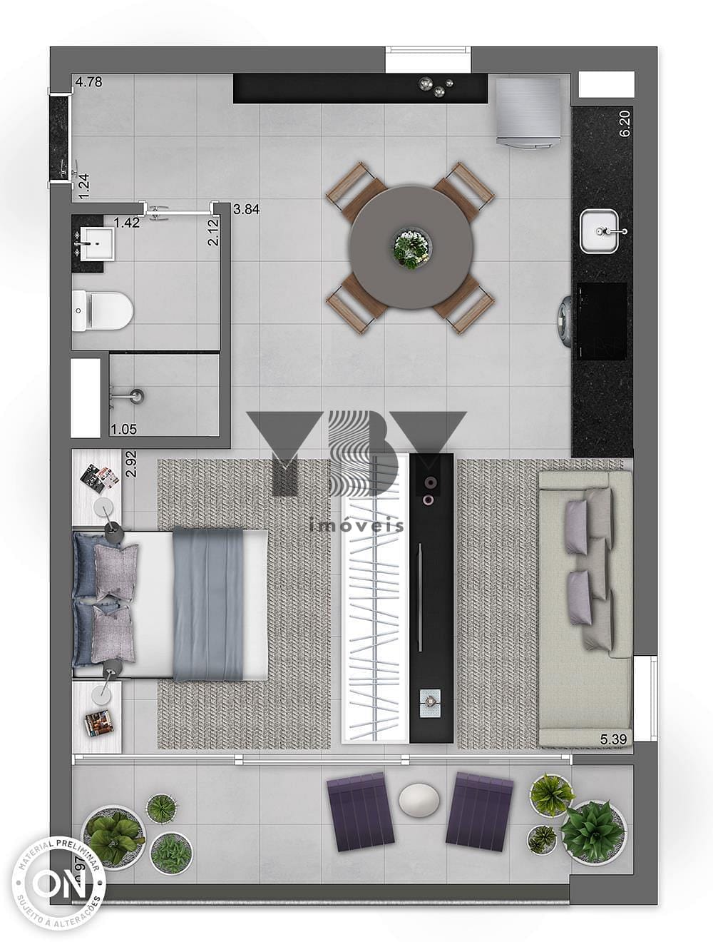 Apartamento, 1 quarto, 33 m² - Foto 20