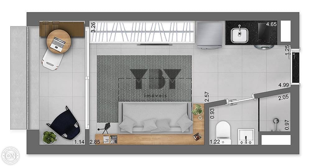 Apartamento, 1 quarto, 33 m² - Foto 22