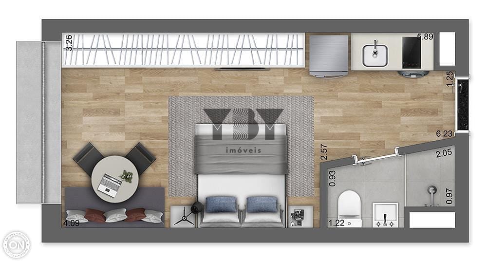 Apartamento, 1 quarto, 33 m² - Foto 23