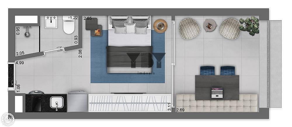 Apartamento, 1 quarto, 33 m² - Foto 24