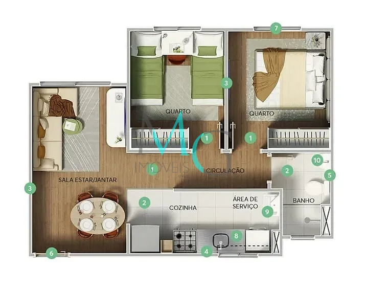 Apartamento, 10 m² - Foto 9