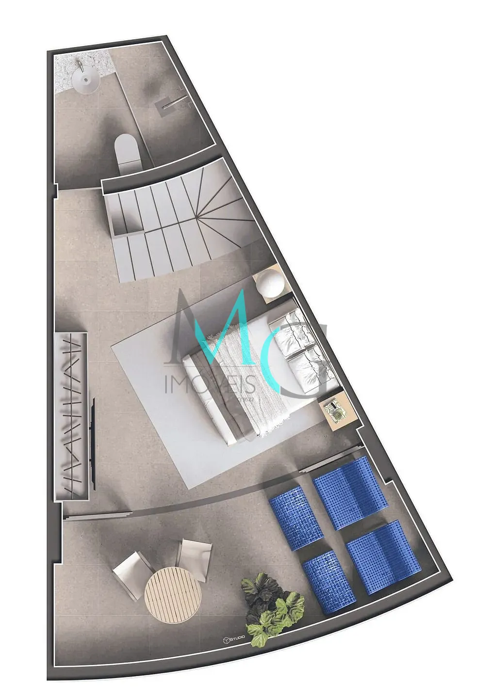 Cobertura, 1 quarto, 80 m² - Foto 74