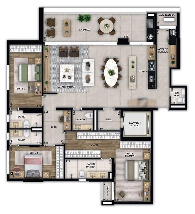 Apartamento, 3 quartos, 170 m² - Foto 25