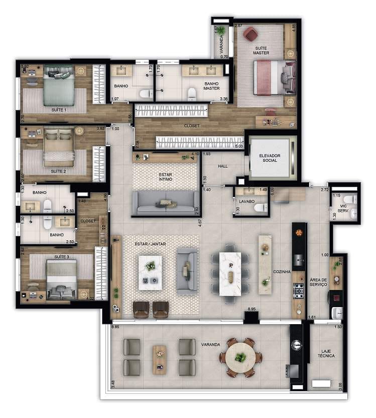 Apartamento, 3 quartos, 170 m² - Foto 26