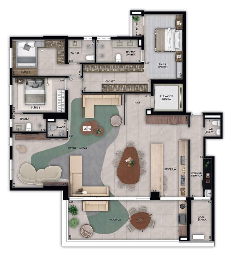 Apartamento, 3 quartos, 170 m² - Foto 27