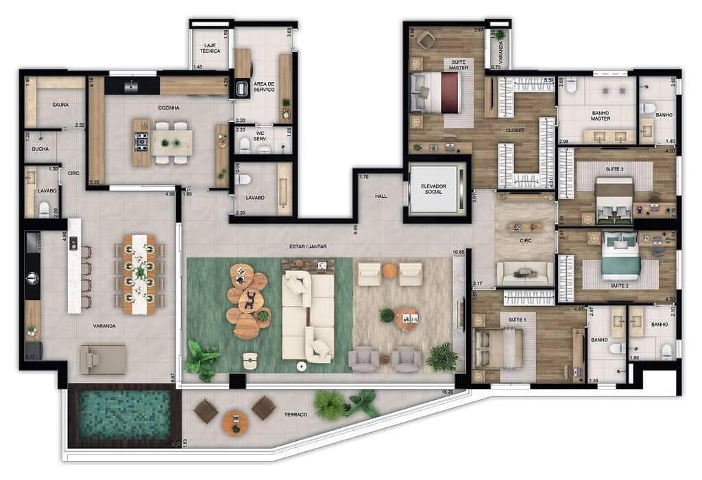 Apartamento, 3 quartos, 170 m² - Foto 29