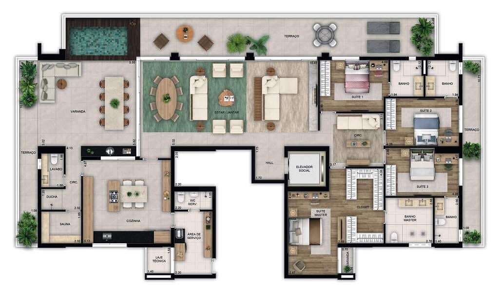 Apartamento, 3 quartos, 170 m² - Foto 30