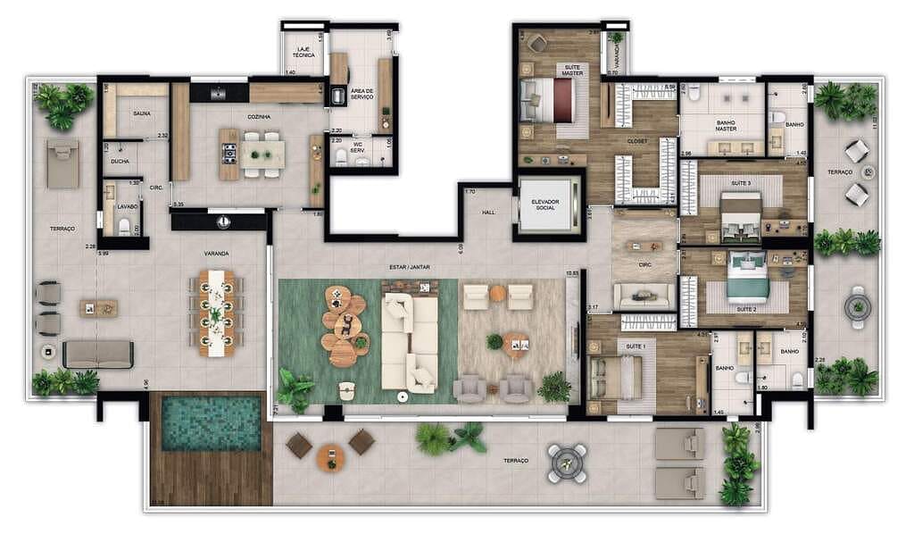 Apartamento, 3 quartos, 170 m² - Foto 31