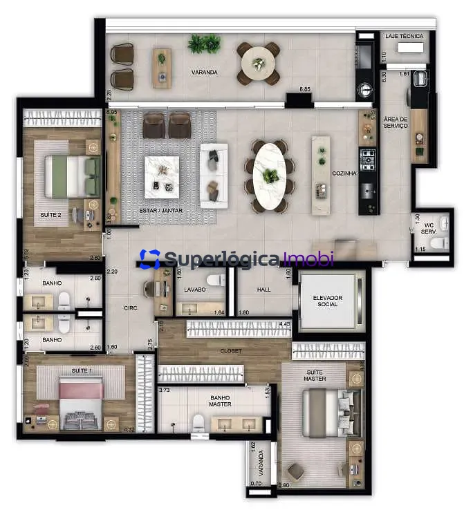 Apartamento, 3 quartos, 170 m² - Foto 25