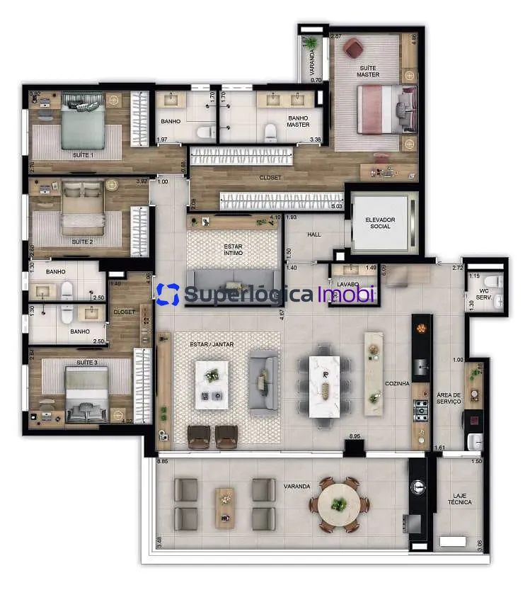 Apartamento, 3 quartos, 170 m² - Foto 26