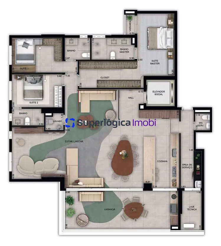 Apartamento, 3 quartos, 170 m² - Foto 27
