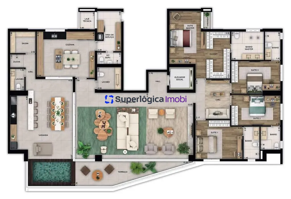 Apartamento, 3 quartos, 170 m² - Foto 29