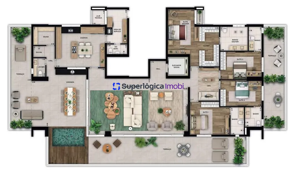 Apartamento, 3 quartos, 170 m² - Foto 31