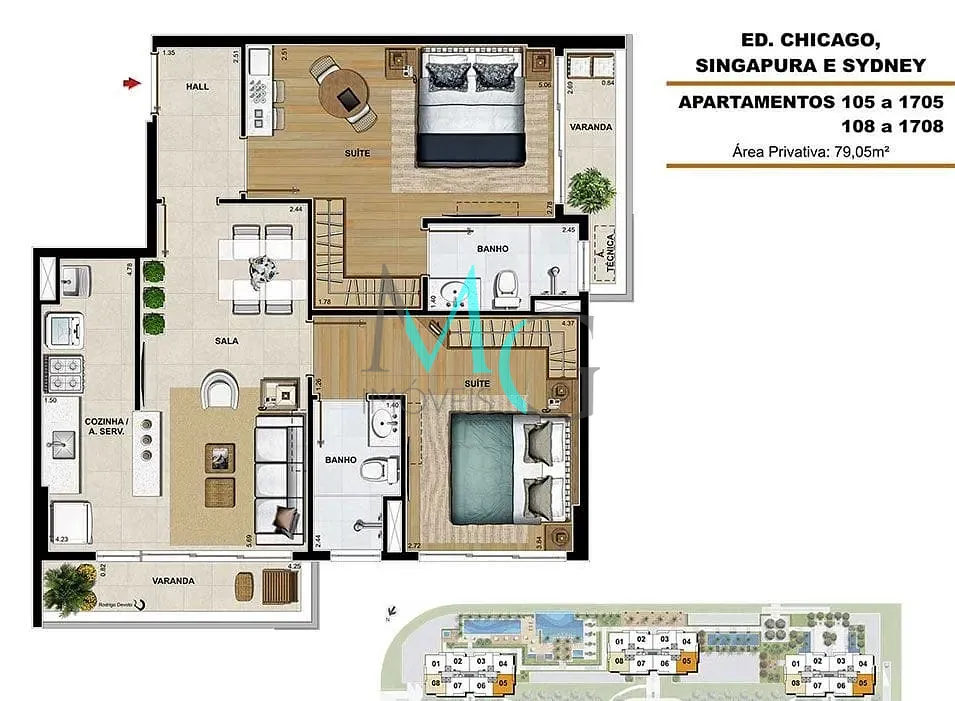 Apartamento, 2 quartos, 82 m² - Foto 30