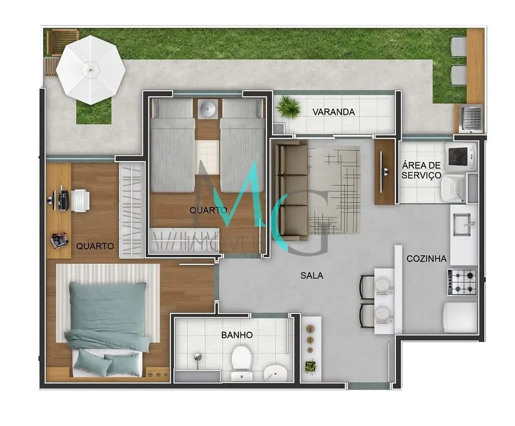 Apartamento, 2 quartos, 46 m² - Foto 54