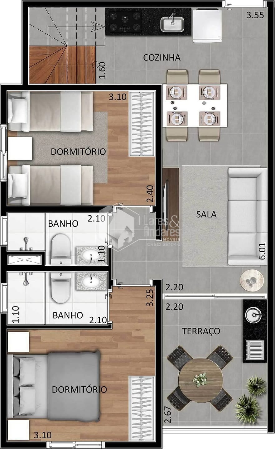 Apartamento, 2 quartos, 123 m² - Foto 17
