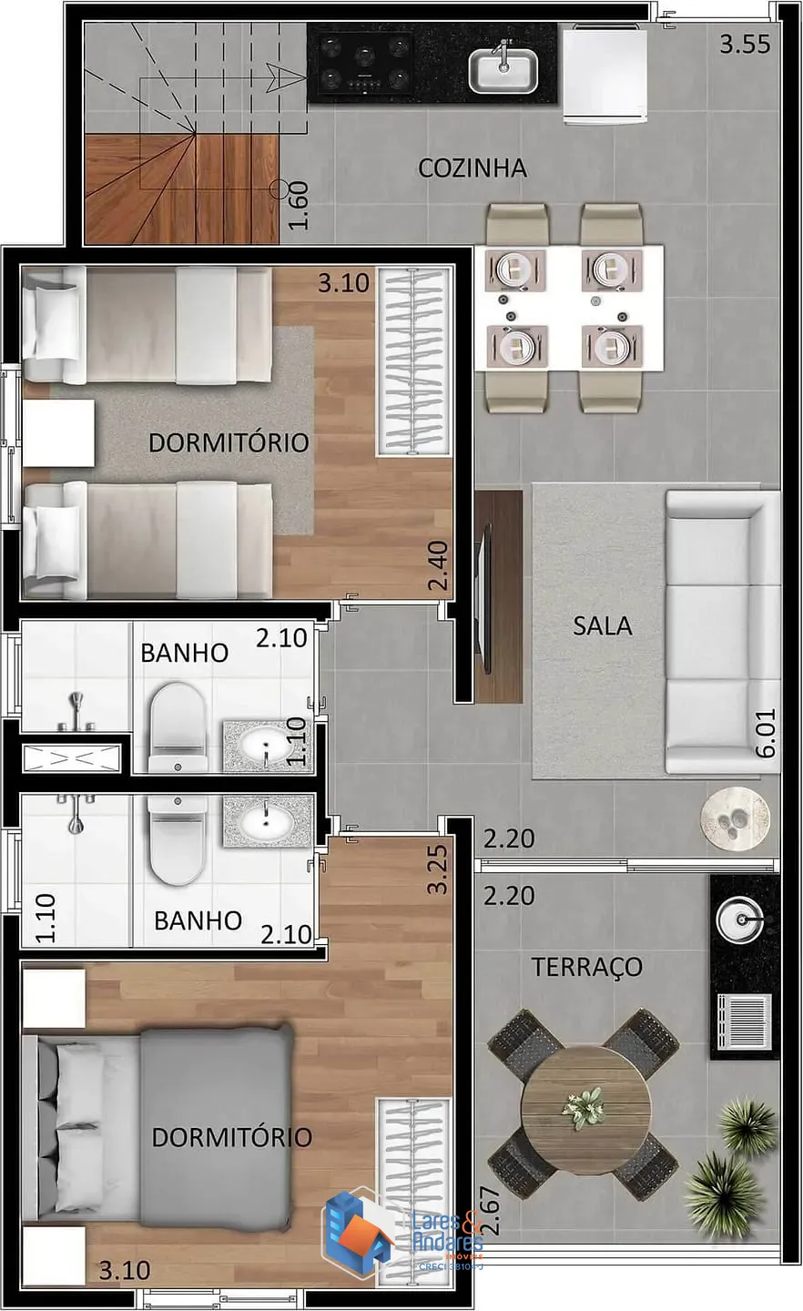 Apartamento, 2 quartos, 123 m² - Foto 17