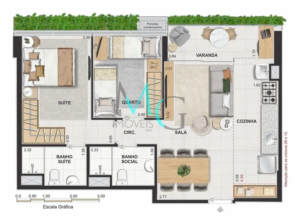 Apartamento, 3 quartos, 73 m² - Foto 53