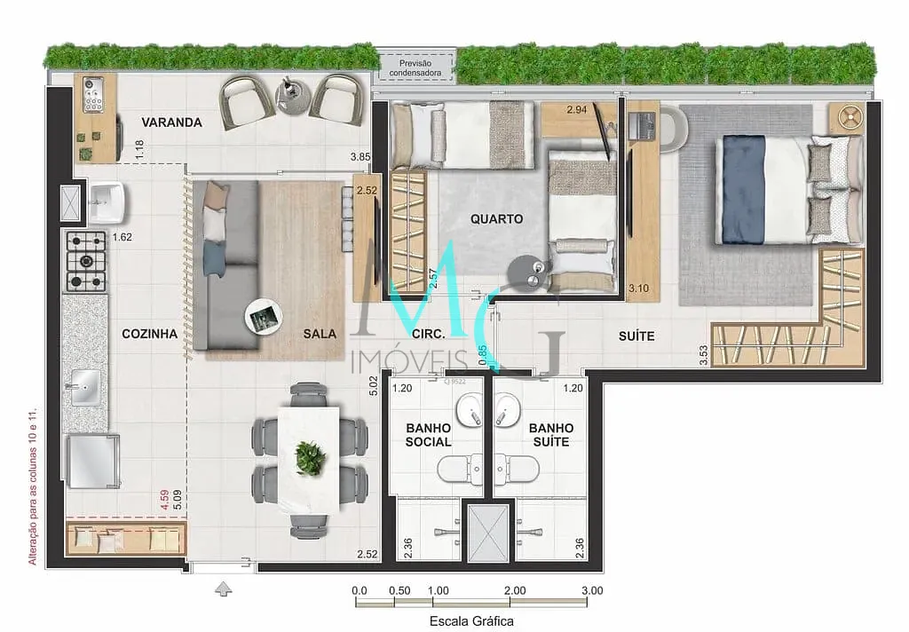 Apartamento, 3 quartos, 73 m² - Foto 54