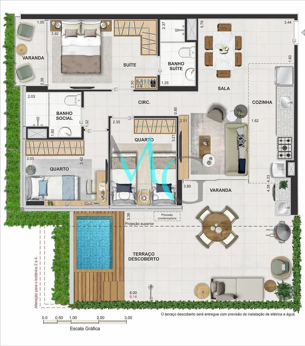 Apartamento, 3 quartos, 73 m² - Foto 57