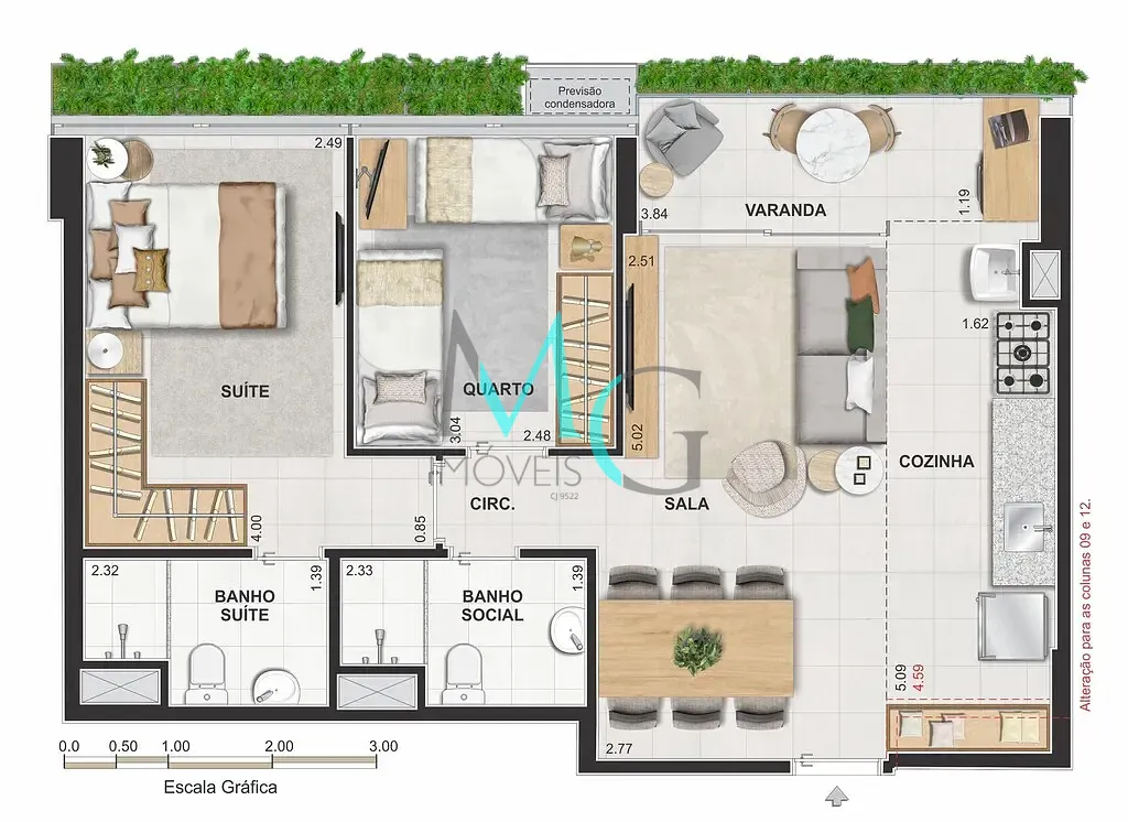 Apartamento, 2 quartos, 60 m² - Foto 53