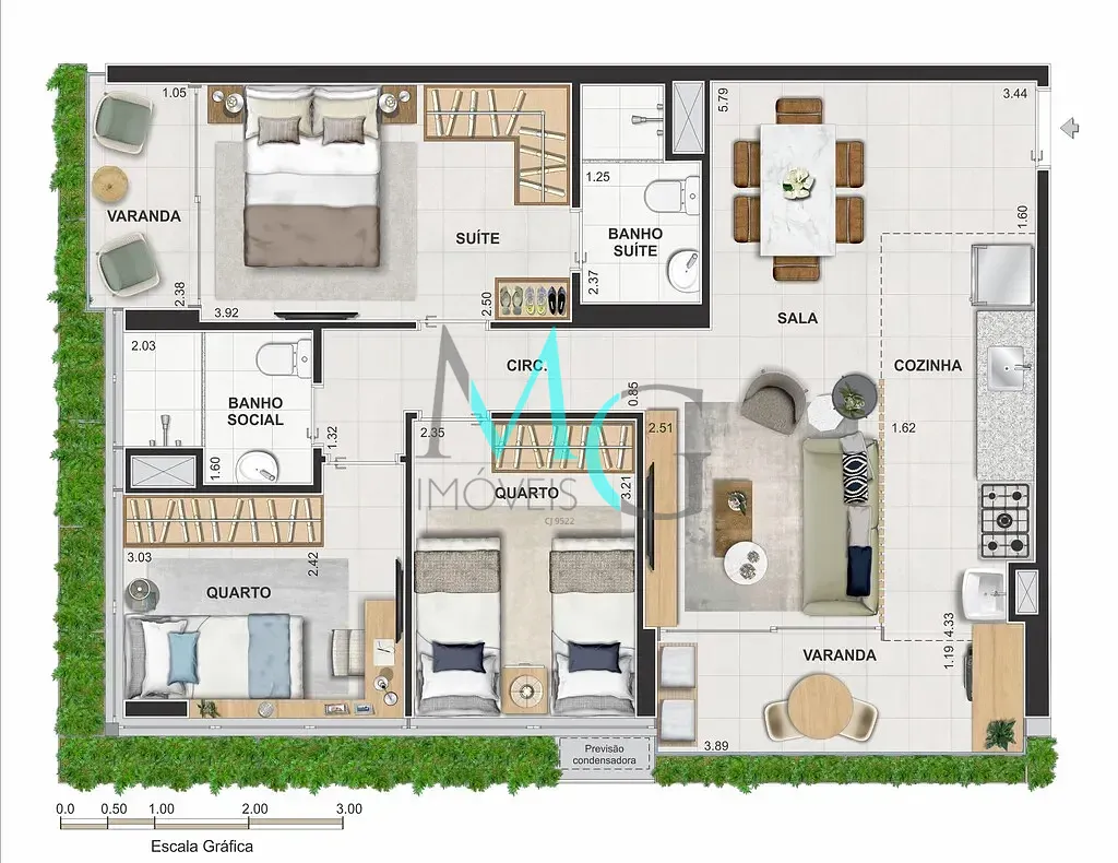 Apartamento, 2 quartos, 60 m² - Foto 55