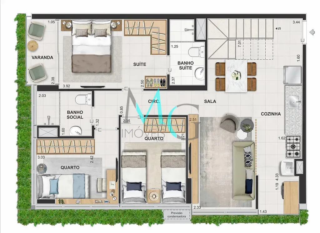 Apartamento, 2 quartos, 60 m² - Foto 63