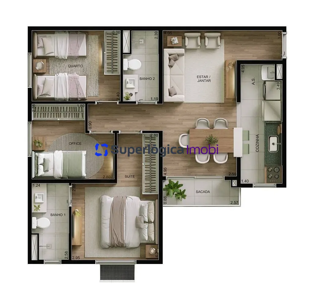 Apartamento, 3 quartos, 60 m² - Foto 17