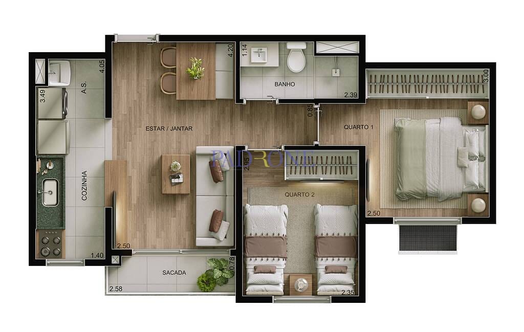 Apartamento à venda com 2 quartos, 43m² - Foto 16