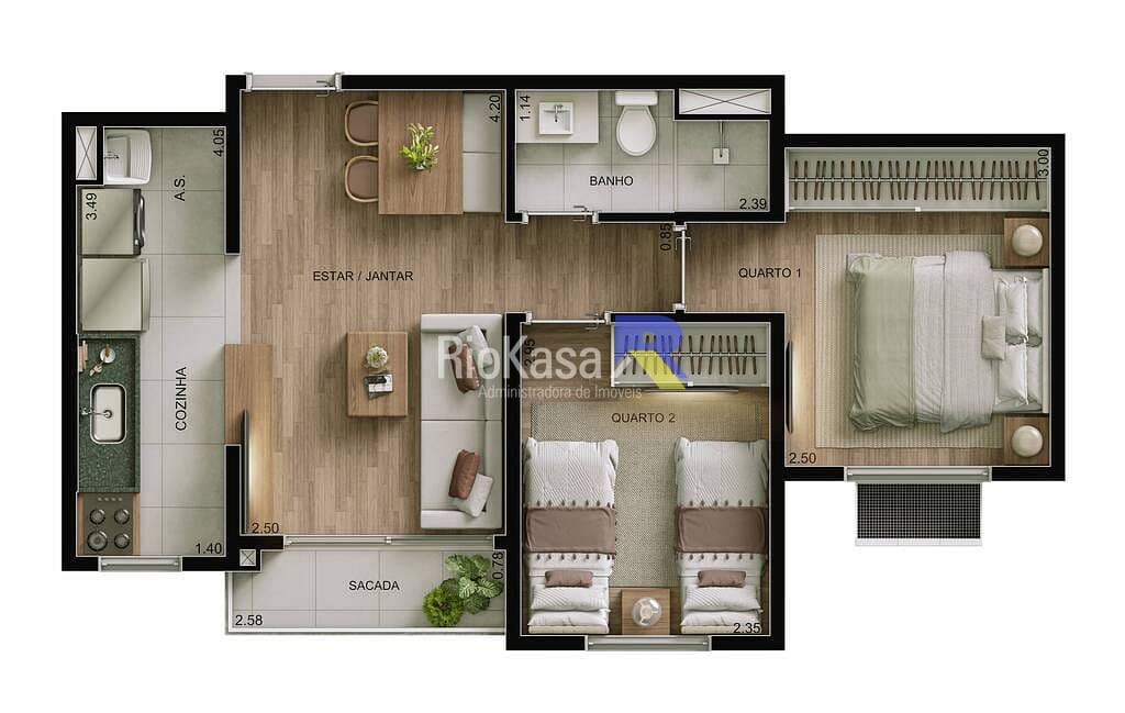Apartamento, 2 quartos, 43 m² - Foto 16