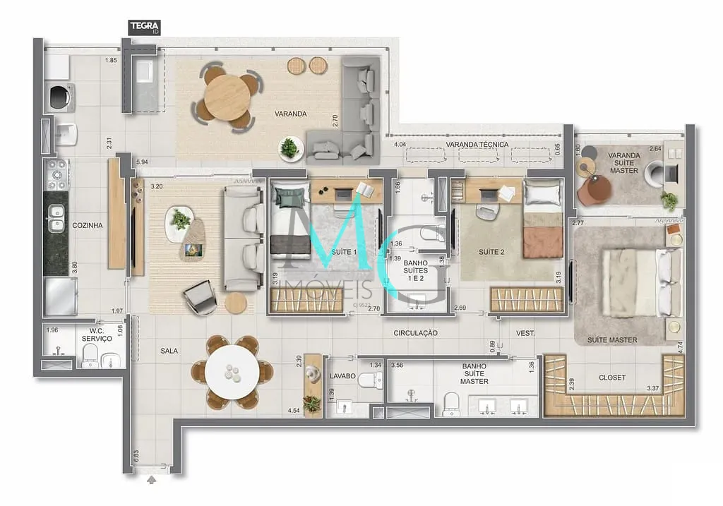 Apartamento, 3 quartos, 186 m² - Foto 65