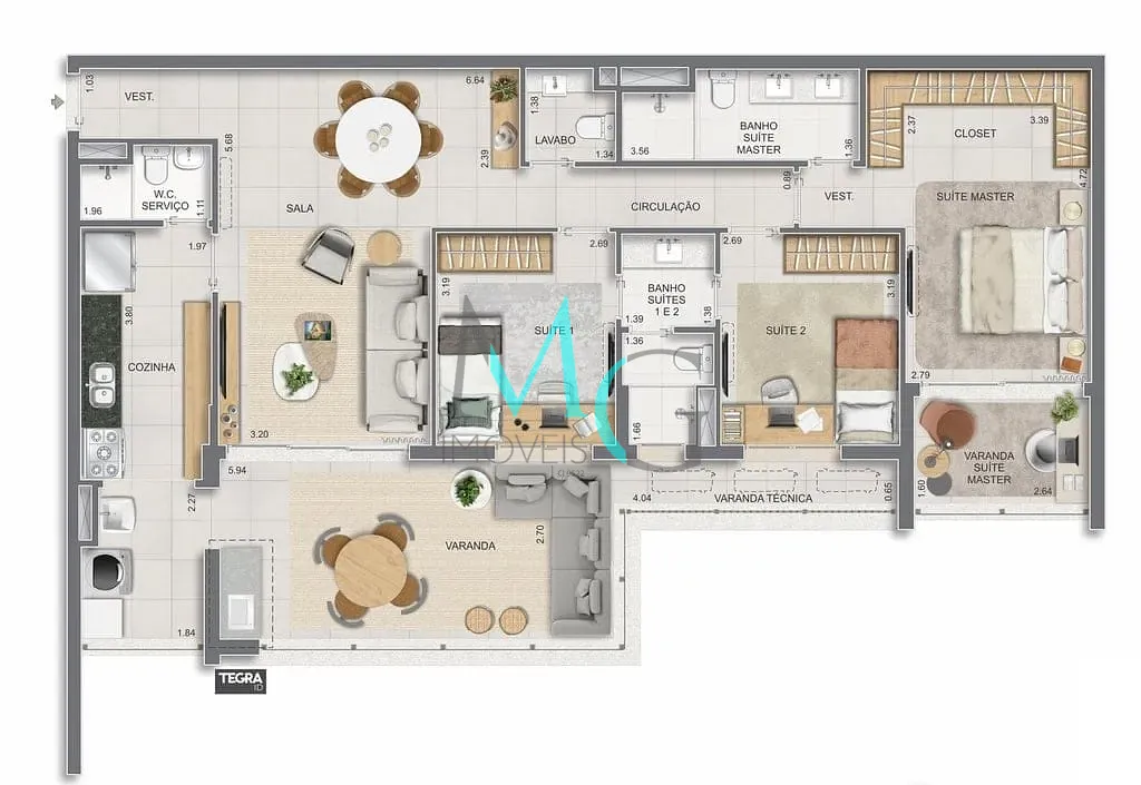 Apartamento, 3 quartos, 186 m² - Foto 66