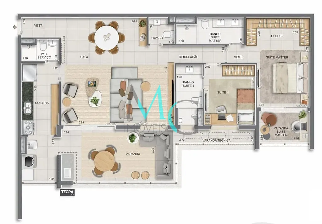 Apartamento, 3 quartos, 186 m² - Foto 67