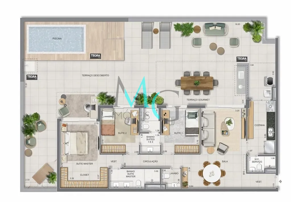 Apartamento, 3 quartos, 186 m² - Foto 78